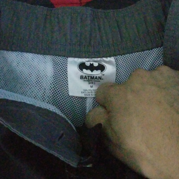 Batman Swin Trunks Sz M - Picture 2 of 3
